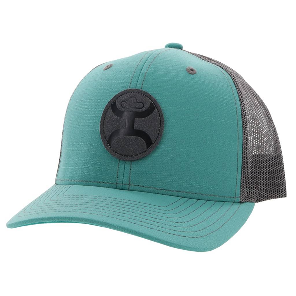 Hooey Blush 6-Panel Trucker Cap with Grey Circle Patch