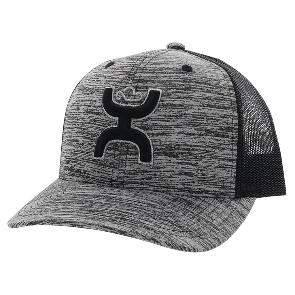 Hooey Sterling 6-Panel Trucker Cap with Black/Grey Hooey Logo