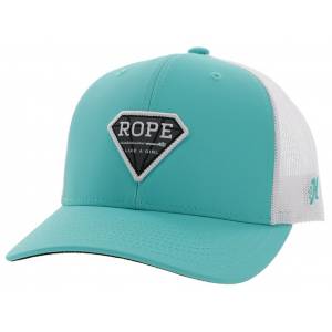 Hooey Rope Like a Girl 6-Panel Trucker Cap with Black/White Patch