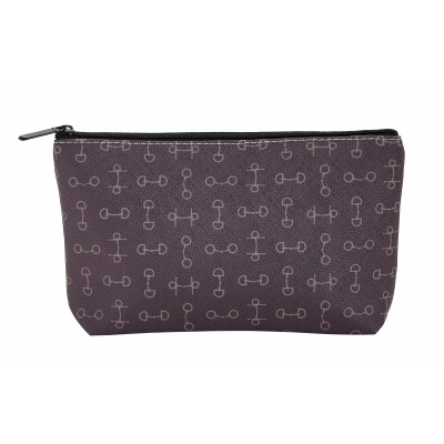 Lila  Snaffle Bits Cosmetic Pouch