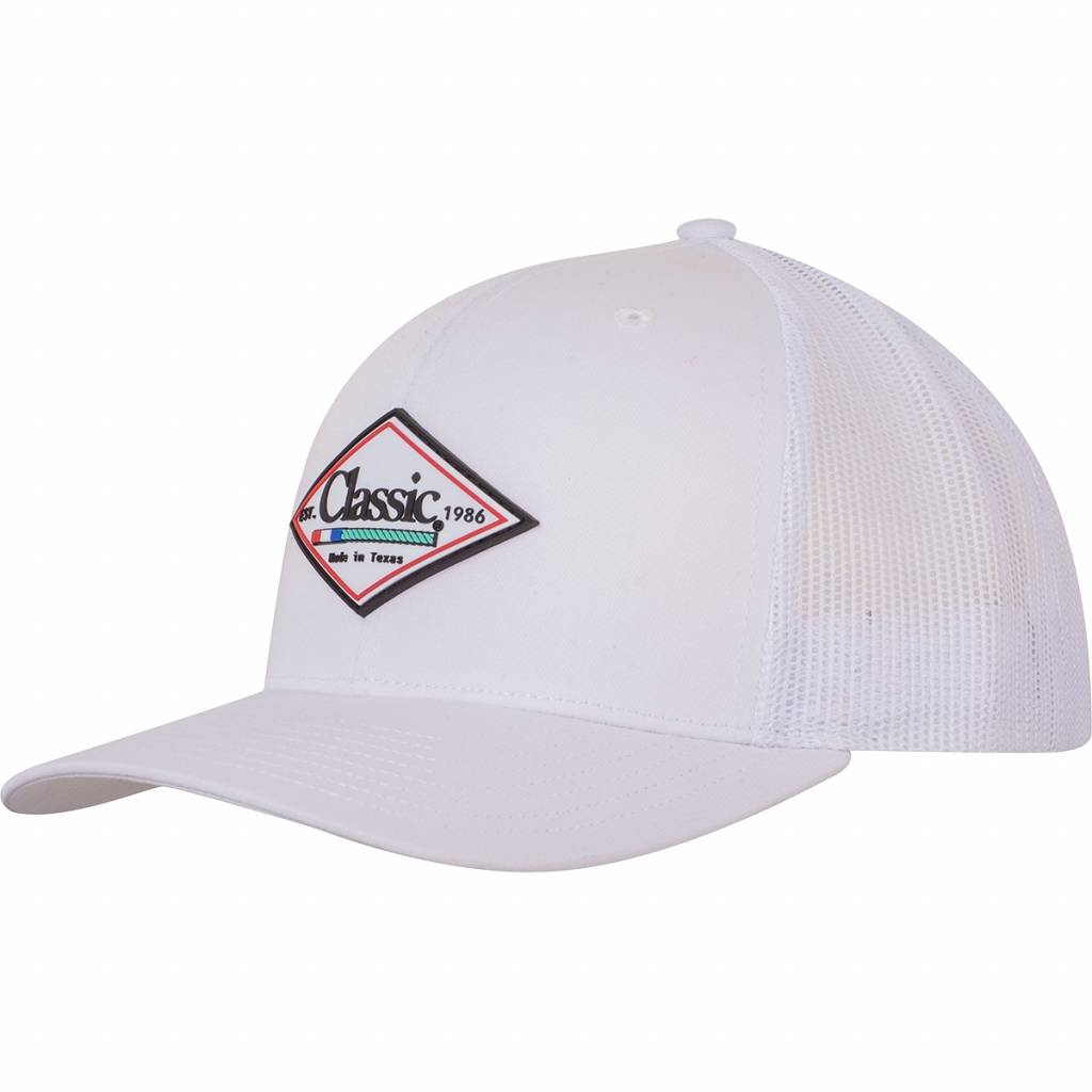 Classic Rope Snapback Ball Cap with Diamond Rubber Patch Logo