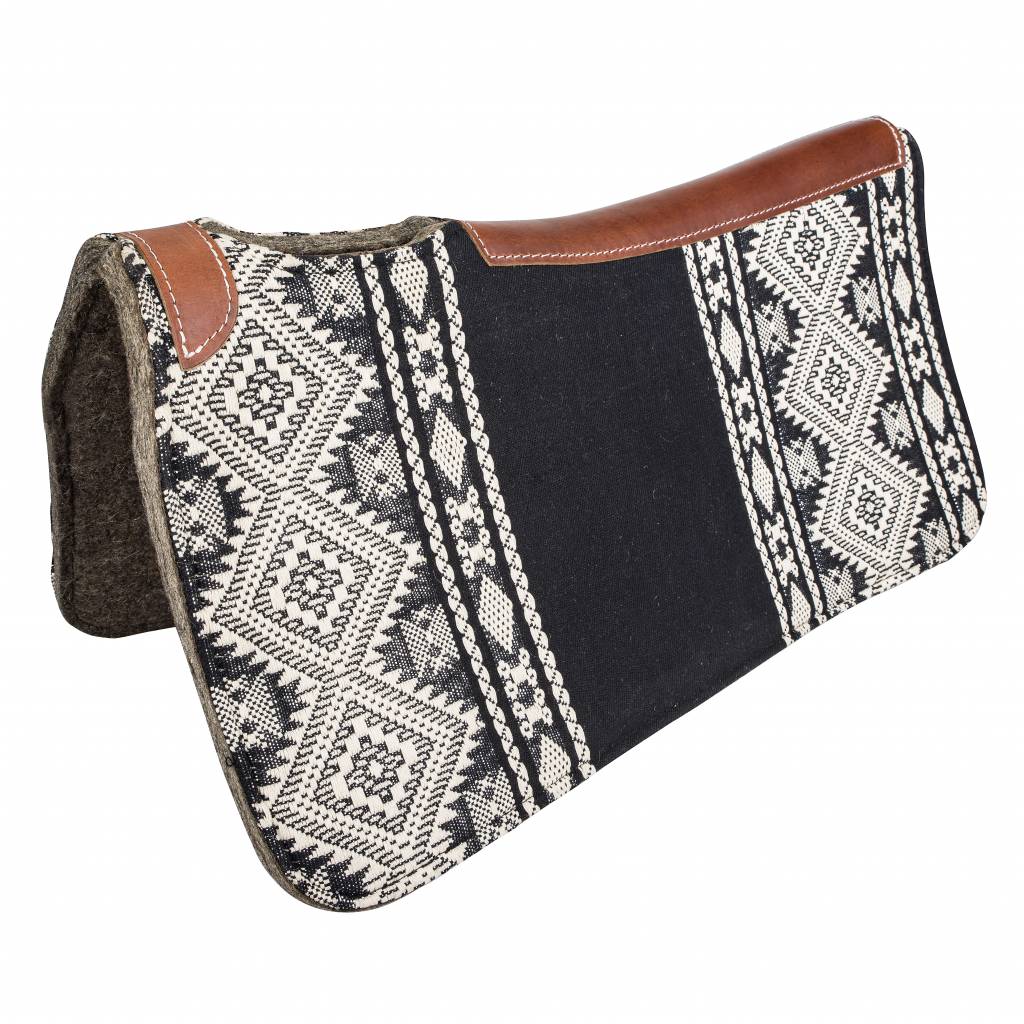 Tabelo Contour Wool Felt Saddle Pad with Aztec Cover