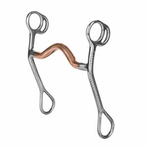 Tabelo SS Rope Trim Medium Port Bit with  Coppermouth
