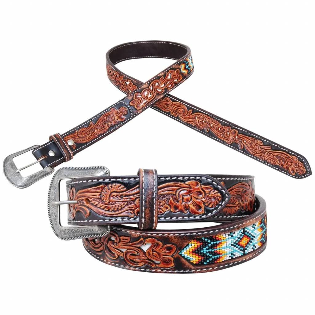 Circle Y Tribal Beaded Inlay Belt