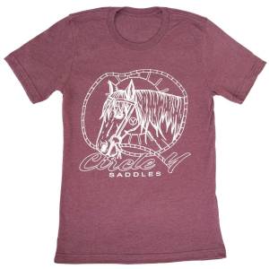 Circle Y Horse Outline Tee Shirt