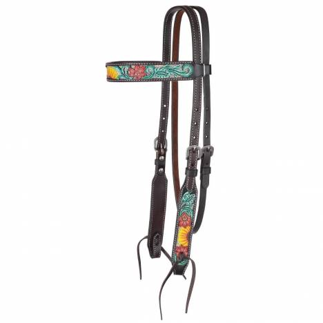 Circle Y Rising Sunflower Browband Headstall