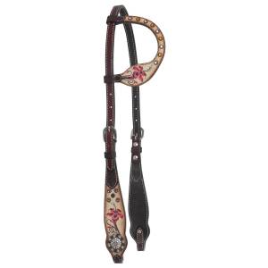Circle Y Fire Lily One Ear Headstall