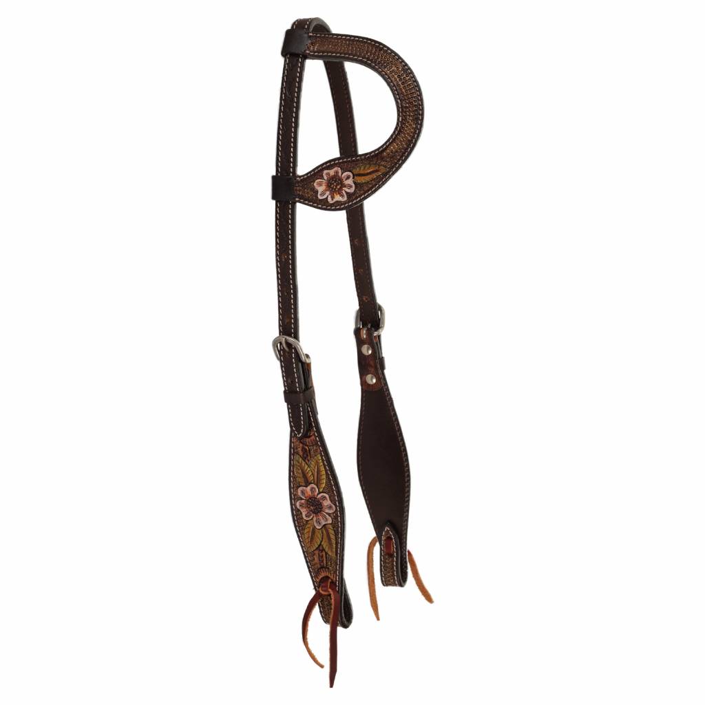 Circle Y Dogwood Flower One Ear Headstall