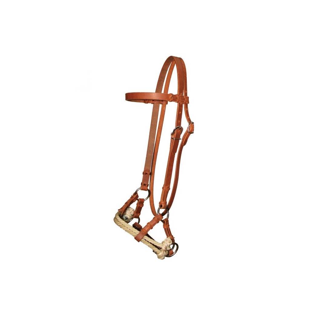 Circle Y Side Pull Double Rope Nose Browband Headstall