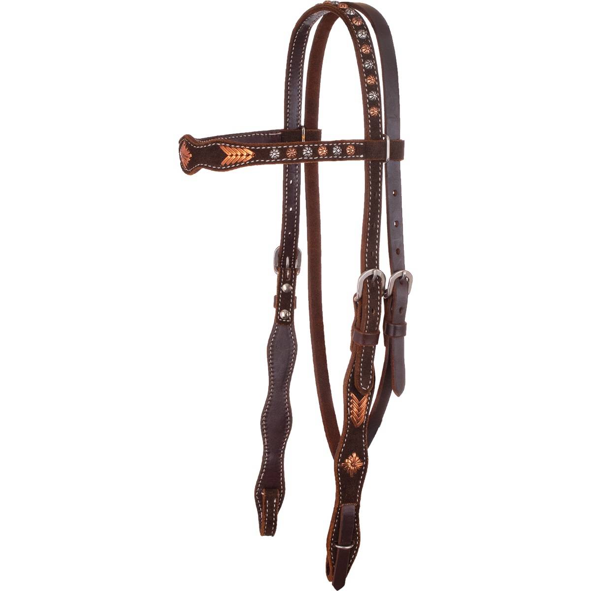 4-309192 Circle Y Metallic Lace Browband Headstall sku 4-309192