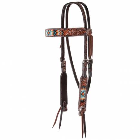 Circle Y Distressed Filigree Browband Headstall