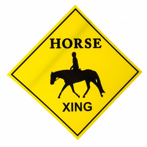 Gatsby Horse Crossing Sign- English