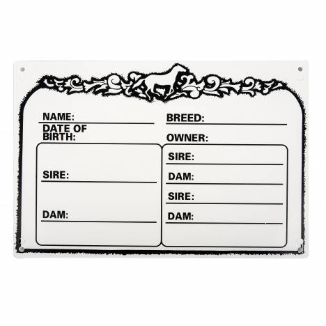 Gatsby Horse Name Plate