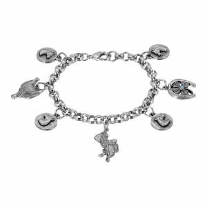 1928 Jewelry Equestrian Multi Charm Horse Bracelet