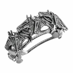 1928 Jewelry Multi Horse Head Pony Tail Holder