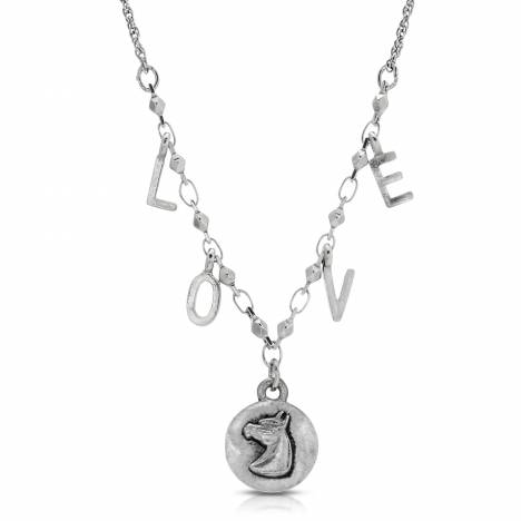 1928 Jewelry Horse Pendant LOVE Necklace