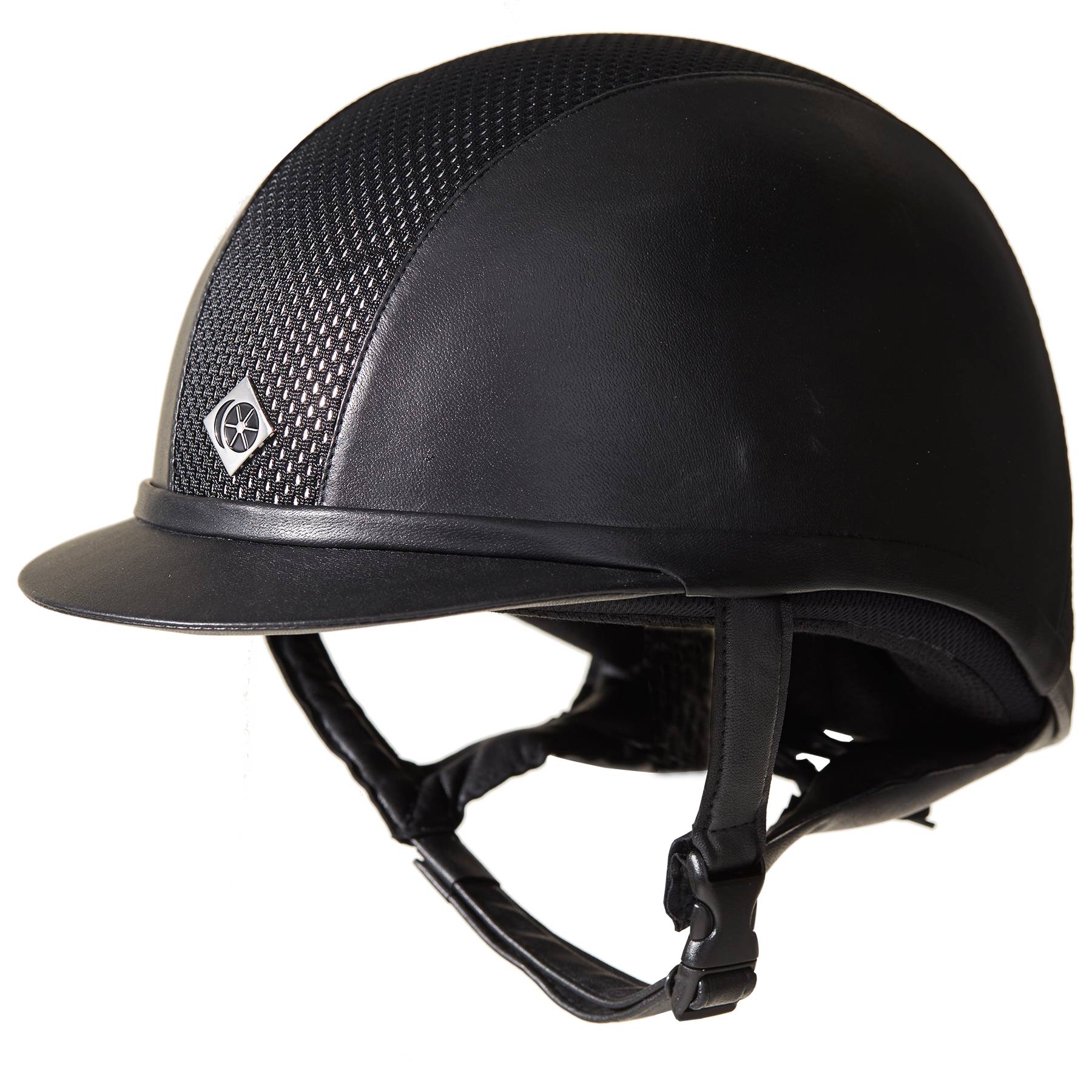 4-310650 Charles Owen AYR8 PLUS Leather Look Round Helmet sku 4-310650