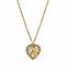 1928 Jewelry Heart And Paw Crystal Accent Pendant Necklace