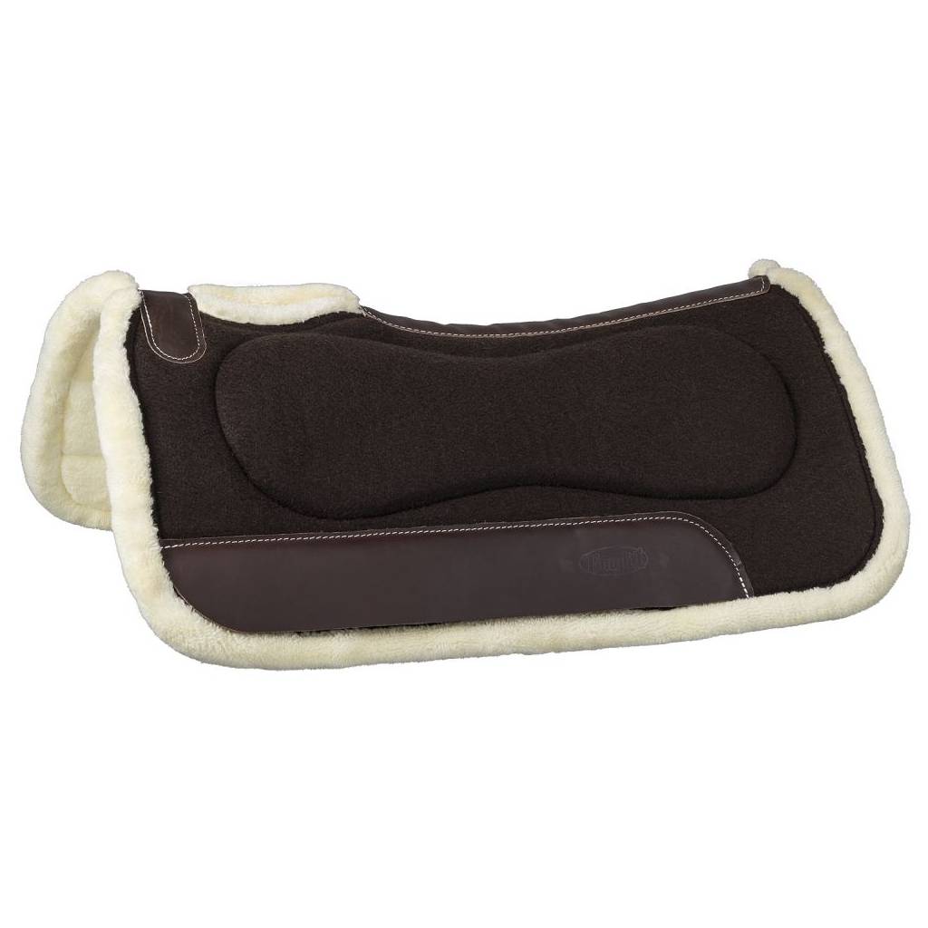 Tough-1 Contour Padded Bars Saddle Pad with Fleece