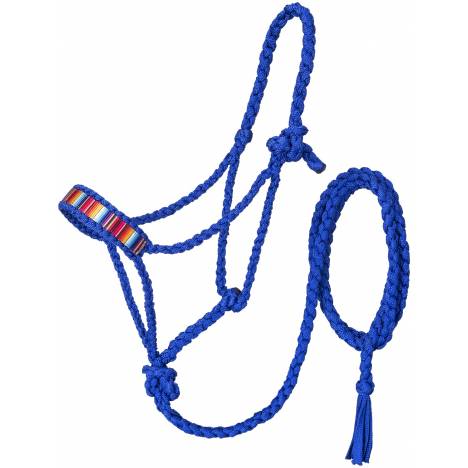 Tough-1 Tooled Overlay Mule Tape Halter with Lead