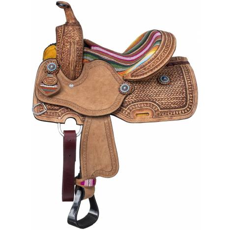 Tough-1 Serape Barrel Saddle