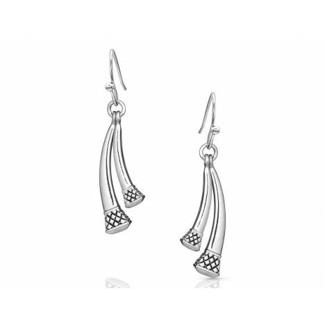 Montana Silversmiths Duo Horseshoe Nail Dangle Earrings