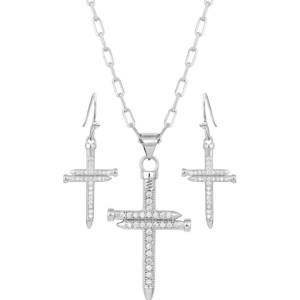 Montana Silversmiths Sparkling Nail Cross Jewelry Set