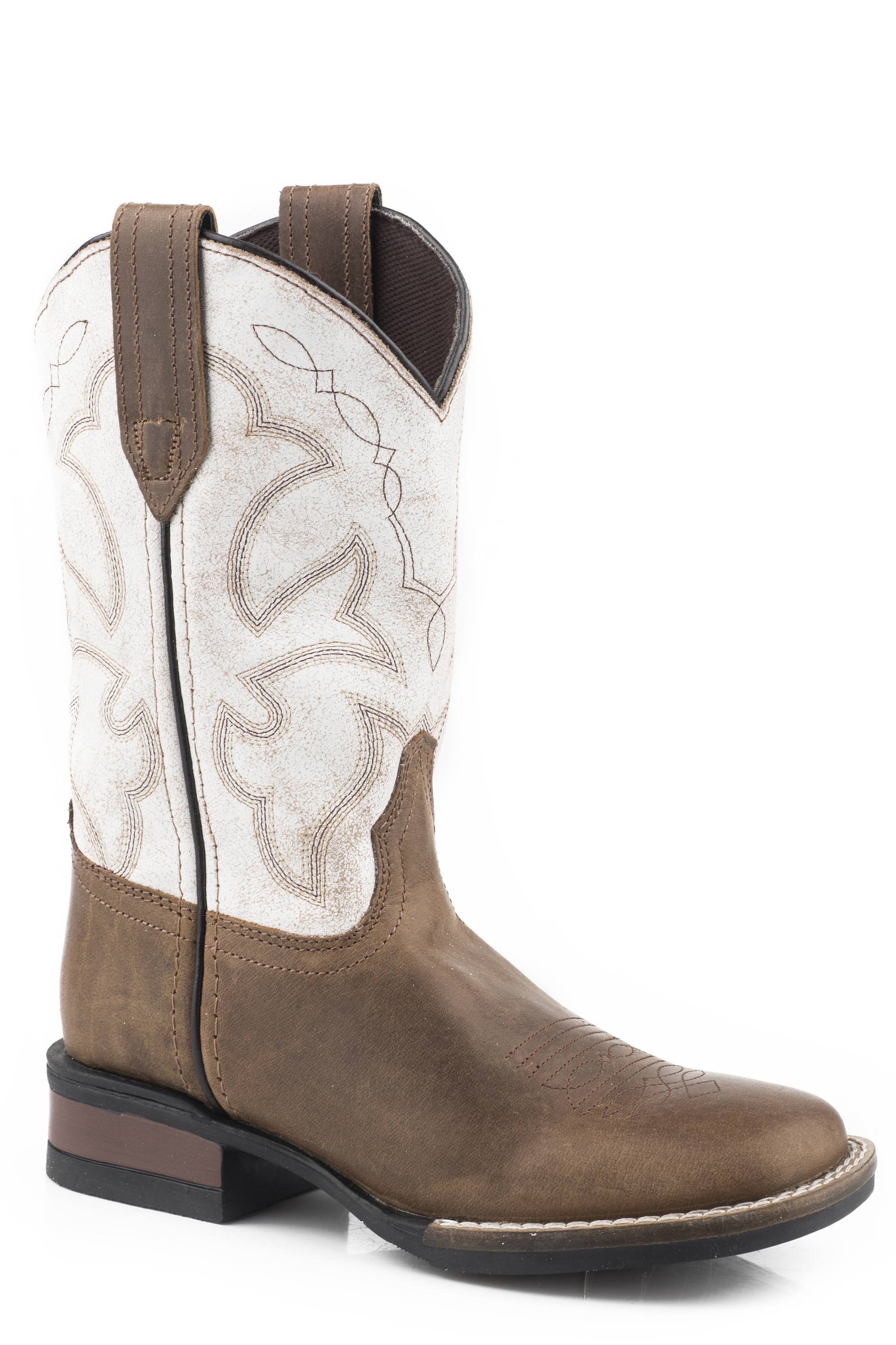 Roper Monterey Square Toe Cowboy Boots (Infant-Toddler)