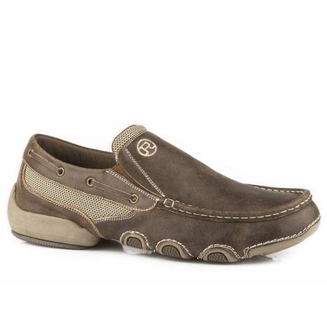 Roper Mens Twin Gore Slip-On Boat Shoes