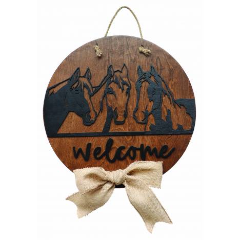 Kelley Welcome Horse Trio Door Hanger