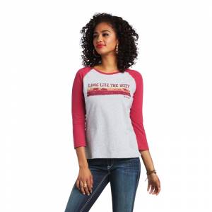 Ariat Ladies REAL Long Live Baseball Tee Shirt