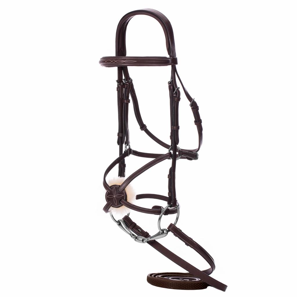 Equinavia Valkyrie Fancy Stitched Figure 8 Bridle & Reins