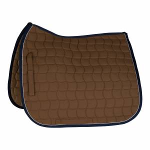 Horze Morgan Dressage Saddle Pad with Silver Piping