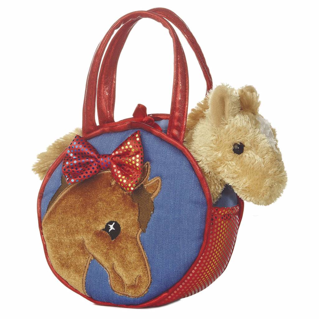 Plush Horse In Pretty Bow Purse