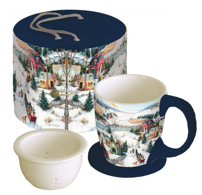 Sleigh Ride Boxed Tea Mug Set