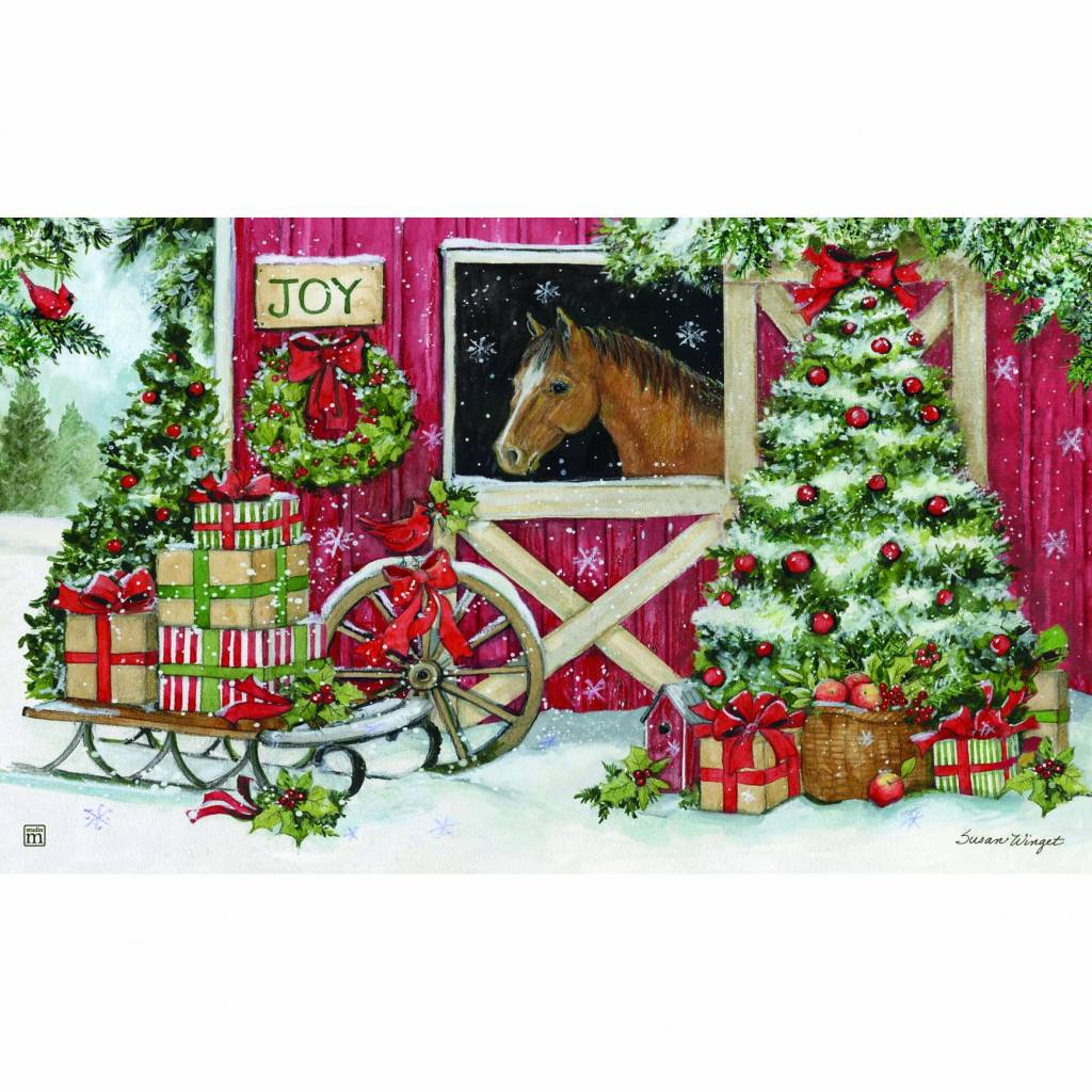 Christmas Joy Outdoor Mat