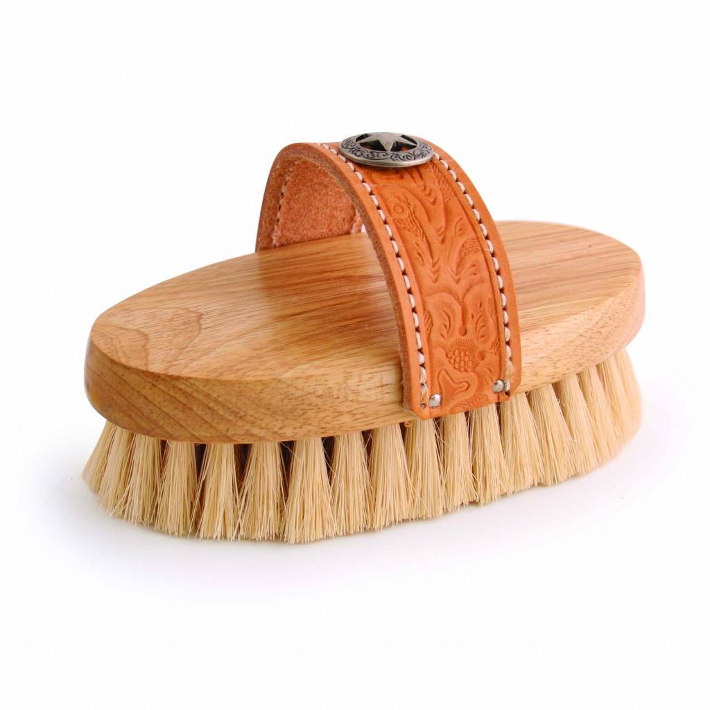 Cowgirl White Tampico Oval Brush