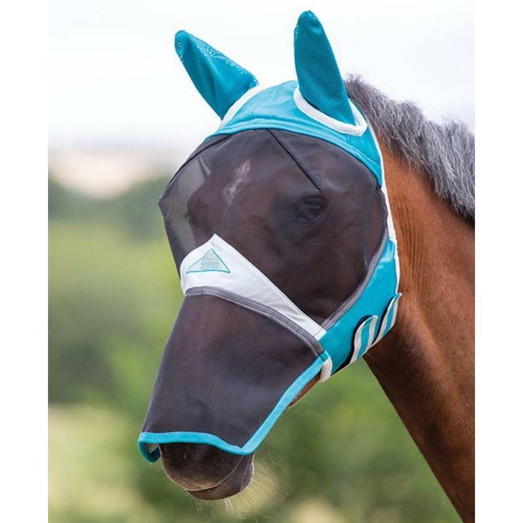 Shires Fine Mesh Fly Mask with Ears & Nose