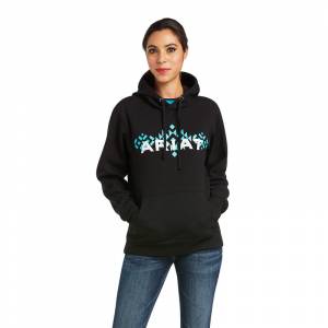 Ariat Ladies REAL Chest Logo Hoodie