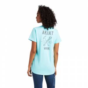 Ariat Ladies Rebar Cotton Strong Wrench Graphic T-Shirt