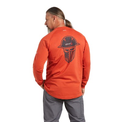 Ariat Mens FR Air Full Cover Long Sleeve Graphic T-Shirt