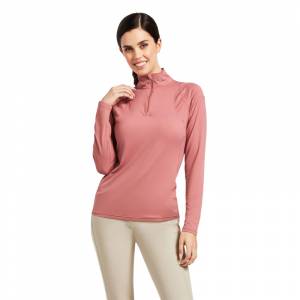 Ariat Ladies Auburn 1/4 Zip Long Sleeve Baselayer Shirt