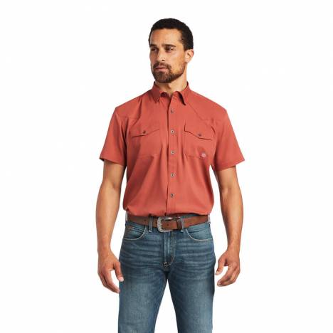 Arait Mens VentTEK Western Fitted Short Sleeve Shirt