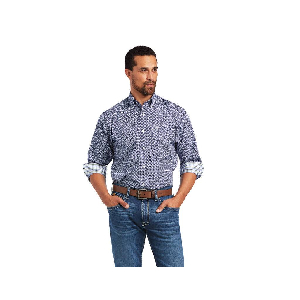 Ariat Mens Wrinkle Free Ernest Classic Fit Shirt