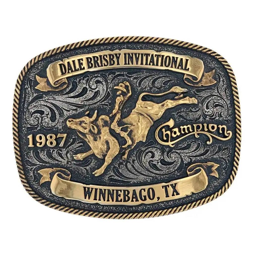 Montana Silversmiths Dale Brisby Invitational 1987 Trophy Buckle