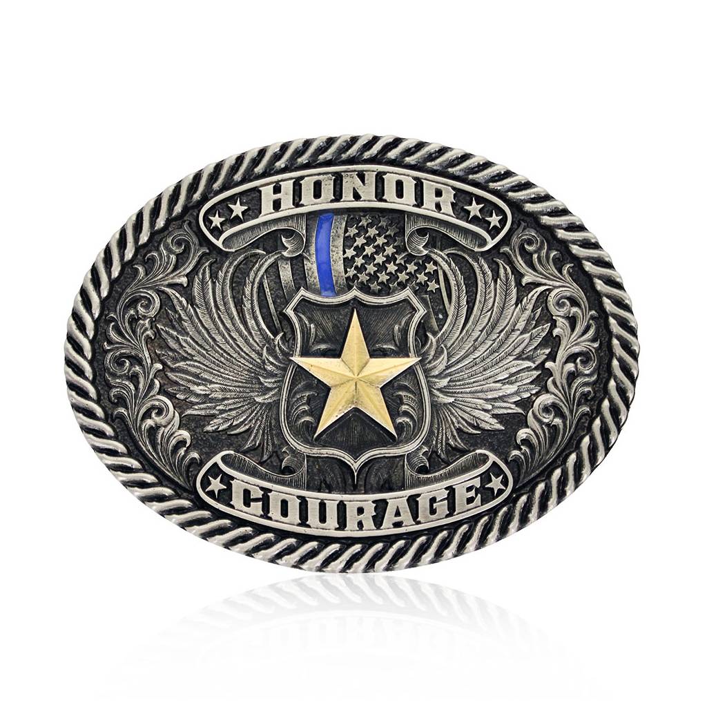 Montana Silversmiths Honor & Courage Attitude Buckle