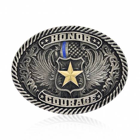 Montana Silversmiths Honor & Courage Attitude Buckle