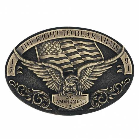 Montana Silversmiths Soaring Eagle Arms Attitude Belt Buckle