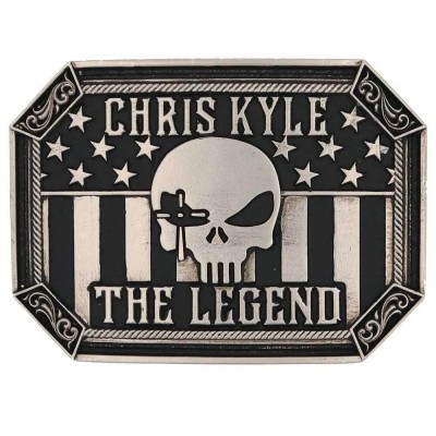Montana Silversmiths The Legend Chris Kyle Attitude Belt Buckle