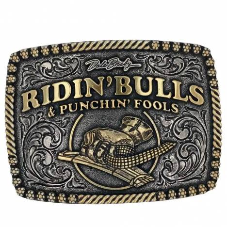 Montana Silversmiths Dale Brisby Bulls & Fools Attitude Belt Buckle